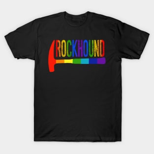 Rainbow Rockhound Rock Pick Geology Hammer Rockhounding T-Shirt